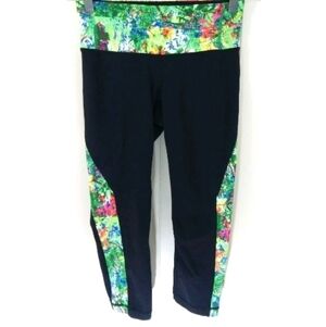 Athleta Revelation Crop Leggings Watercolor Floral